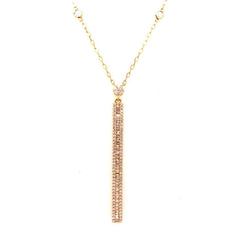 .89CT DIAMOND 18K WHITE GOLD ROUND & BAGUETTE FLOWER BY THE YARD LARIAT NECKLACE