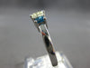 1.27CT FANCY YELLOW & BLUE DIAMOND 14K WHITE GOLD 3 STONE LUCIDA ENGAGEMENT RING