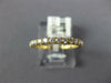 ESTATE .39CT DIAMOND 18KT YELLOW GOLD 3D ROUND 2mm CLASSIC ANNIVERSARY RING