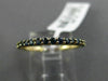 ESTATE .48CT AAA SAPPHIRE 14K YELLOW GOLD SEMI ETERNITY WEDDING ANNIVERSARY RING