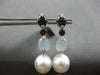 7.29CT DIAMOND & AAA MULTI GEM & AAA SOUTH SEA PEARL 18KT ROSE GOLD FUN EARRINGS