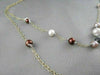 ANTIQUE 18KT PEARLS BLACK DIAMOND BY THE YARD NECKLACE