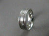ESTATE DIAMOND 14KT WHITE GOLD MENS WEDDING BAND ETERNITY RING 5MM 11.00 #14336