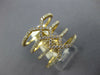 ESTATE LARGE .70CT DIAMOND 18KT YELLOW GOLD CLASSIC MULTI ROW INFINITY LOVE RING