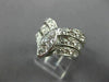 ANTIQUE LARGE 1.30CT OLD MINE DIAMOND 14KT WHITE GOLD MARQUISE V SHAPE RING #566