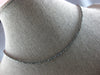 ESTATE 12.25CT BLACK DIAMOND 14KT WHITE GOLD 3D ETERNITY LOVE TENNIS NECKLACE