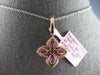 LARGE 2.72CT DIAMOND & AAA PINK SAPPHIRE 14KT ROSE GOLD 3D OVAL & ROUND PENDANT