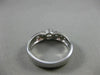 ESTATE .65CT DIAMOND 14KT WHITE GOLD GRADUATING BEZEL ENGAGEMENT RING 5mm #3757