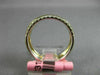 ESTATE .88CT WHITE & FANCY YELLOW DIAMOND 18K 2 TONE GOLD 3 ROW ANNIVERSARY RING