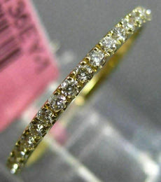 ESTATE .43CT DIAMOND 18KT YELLOW GOLD CLASSIC ETERNITY WEDDING ANNIVERSARY RING