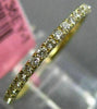 ESTATE .43CT DIAMOND 18KT YELLOW GOLD CLASSIC ETERNITY WEDDING ANNIVERSARY RING