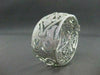 ANTIQUE LARGE FLEUR DE LIS 8.04CT DIAMOND 18KT W GOLD BANGLE BRACELET#G00124