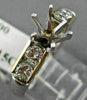 ESTATE 1.15CT DIAMOND 14Kt WHITE & YELLOW GOLD SEMI MOUNT ENGAGEMENT RING #2588