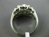 ESTATE WIDE .75CT DIAMOND 14KT WHITE GOLD 3D FILIGREE MILGRAIN ANNIVERSARY RING