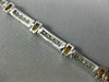 ESTATE 3.0CT DIAMOND 14KT WHITE GOLD CLASSIC CHANNEL LINK TENNIS BRACELET #11117