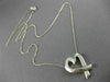 ESTATE TIFFANY & CO. 925 SILVER 3D CLASSIC OPEN HEART LOVE NECKLACE #26479