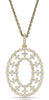 ESTATE 1.06CT DIAMOND 14KT YELLOW GOLD 3D OPEN OVAL FLORAL FUN FLOATING PENDANT