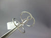 ESTATE LARGE .31CT DIAMOND 14KT WHITE GOLD CLASSIC LOVE KNOT INFINITY FUN RING