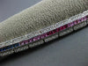 ESTATE WIDE & LONG 7.62CT DIAMOND & MULTI COLOR SAPPHIRE 14K WHITE GOLD BRACELET