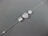 .43CT DIAMOND 18KT WHITE GOLD ROUND & BAGUETTE HEART SHAPE BY THE YARD BRACELET