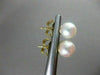 ESTATE .60CT DIAMOND & AAA SOUTH SEA PEARL 14KT Y GOLD EARRING W/ JACKETS #22321