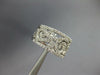 WIDE .57CT DIAMOND 18KT WHITE GOLD 3D OPEN FILIGREE WEDDING ANNIVERSARY #27591