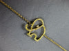 ESTATE .21CT FANCY YELLOW DIAMOND 18K YELLOW GOLD 3D HAPPY ELEPHANT FUN BRACELET