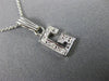 ESTATE .10CT DIAMOND 14KT WHITE GOLD CLASSIC "G" INITIAL PENDANT #MILANO003