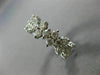 WIDE 2.73CT DIAMOND 14KT WHITE GOLD 3D 3 ROW ETERNITY WEDDING ANNIVERSARY RING