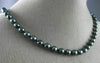 ESTATE AAA TAHITIAN PEARL 14KT WHITE GOLD 3D CLASSIC FILIGREE NECKLACE #26514
