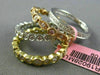 1.94CT DIAMOND 18KT TRI COLOR GOLD 3D ETERNITY FILIGREE MILGRAIN STACKABLE RING