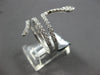 ESTATE .78CT DIAMOND 18KT WHITE GOLD 3D CLASSIC HAPPY SNAKE FUN RING