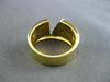 ESTATE LARGE .25CT DIAMOND 18K WHITE & YELLOW GOLD TRIANGLE TRILLION RING #22095