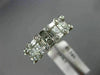 WIDE 1.40CT ROUND PRINCESS & BAGUETTE DIAMOND 14KT WHITE GOLD WEDDING RING #1346