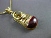 ANTIQUE 14K YELLOW GOLD RED ENAMEL HANDCRAFTED FILIGREE BABY SHOE PENDANT #23511