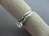 ANTIQUE .74CT ROUND & BAGUETTE DIAMOND 18KT GOLD ENGAGEMENT WEDDING RING #21860