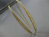 EXTRA LARGE 1.19CT DIAMOND 18K YELLOW GOLD GRADUATING LEVERBACK HANGING EARRINGS