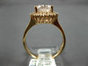 ESTATE LARGE 2.96CT DIAMOND & AAA MORGANITE 14KT ROSE GOLD OVAL ENGAGEMENT RING