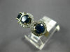 ESTATE 2.1CT DIAMOND & AAA SAPPHIRE 14K YELLOW GOLD THREE STONE ANNIVERSARY RING