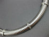 ESTATE WIDE .35CT DIAMOND 14KT WHITE GOLD 3D BY THE YARD SNAKE ITALIAN NECKLACE