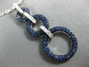 LARGE 2.13CT DIAMOND & SAPPHIRE 18KT WHITE GOLD CIRCLE OF LIFE JOURNEY PENDANT
