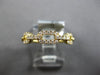 ESTATE .31CT DIAMOND 18KT YELLOW GOLD 3D CLASSIC MULTI LINK RECTANGULAR FUN RING