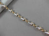 ESTATE LARGE & EXTRA LONG 14KT 2TONE GOLD FANCY LINK ITALIAN MEN BRACELET #19323