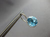 EXTRA LARGE 15.33CT DIAMOND & AAA BLUE TOPAZ 14KT WHITE GOLD LEVERBACK EARRINGS