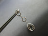 .95CT DIAMOND 14K WHITE GOLD 3D CIRCLE OF LIFE DOUBLE TEAR DROP HANGING EARRINGS