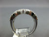 WIDE 1.92CT DIAMOND 18K WHITE GOLD 3D ROUND & BAGUETTE INFINITY ANNIVERSARY RING