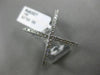 ESTATE LARGE .61CT DIAMOND 14KT WHITE GOLD 3D CRISS CROSS X INFINITY LOVE RING