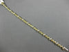 ESTATE 1.10CT DIAMOND 14KT WHITE & YELLOW GOLD 3D ETOILE BAMBOO BRACELET #22385