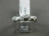 ESTATE .65CT DIAMOND 14KT WHITE GOLD 3D CLASSIC 6 STONE ANNIVERSARY RING #1177