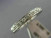 ESTATE .30CT DIAMOND 14KT WHITE GOLD FILIGREE ETERNITY ANNIVERSARY RING #19885